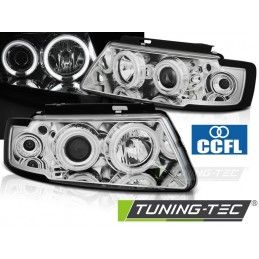 HEADLIGHTS ANGEL EYES CCFL CHROME fits VW PASSAT B5 3B 11.96-08.00, Passat B5 96-05