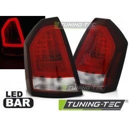 CHRYSLER 300C 05-08 RED WHITE LED BAR, 300