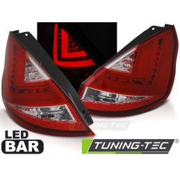 FORD FIESTA MK7 12-16 HB RED WHITE LED BAR, Fiesta