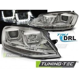 HEADLIGHTS U-LED LIGHT DRL CHROME fits VW GOLF 7 11.12-17 , Golf 7