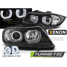XENON HEADLIGHTS U-LED LIGHT 3D BLACK fits BMW E90/E91 03.05-08.08, Serie 3 E90/E91