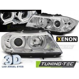 XENON HEADLIGHTS U-LED LIGHT 3D CHROME fits BMW E90/E91 03.05-08.08, Serie 3 E90/E91