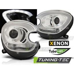 XENON HEADLIGHTS TUBE LIGHT CHROME fits BMW MINI (COOPER) R60 R61 COUNTRYMAN 10-14 , Countryman R60