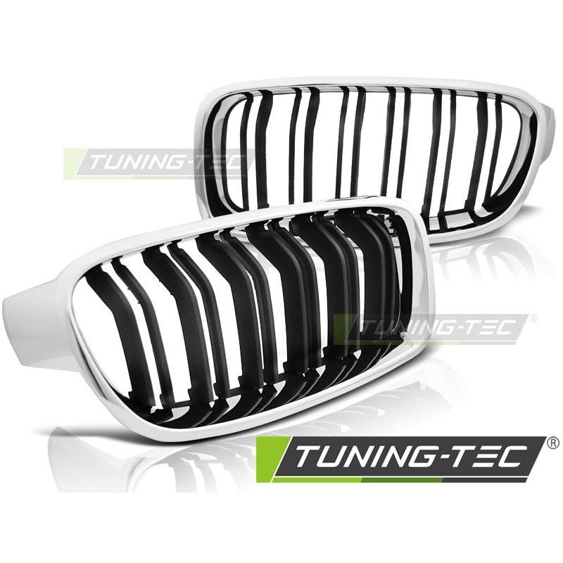 GRILLE CHROME BLACK SPORT LOOK fits BMW F30 / F31 10.11-, Serie 3 F30/ F31