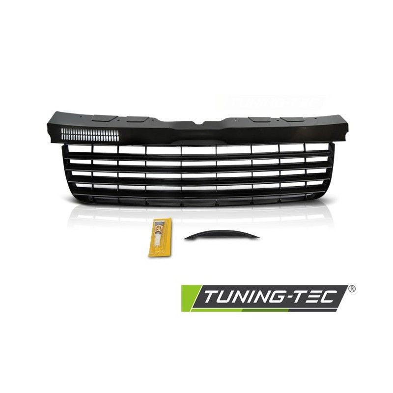 GRILLE BLACK fits VW T5 04-09 TRANSPORTER, VOLKSWAGEN