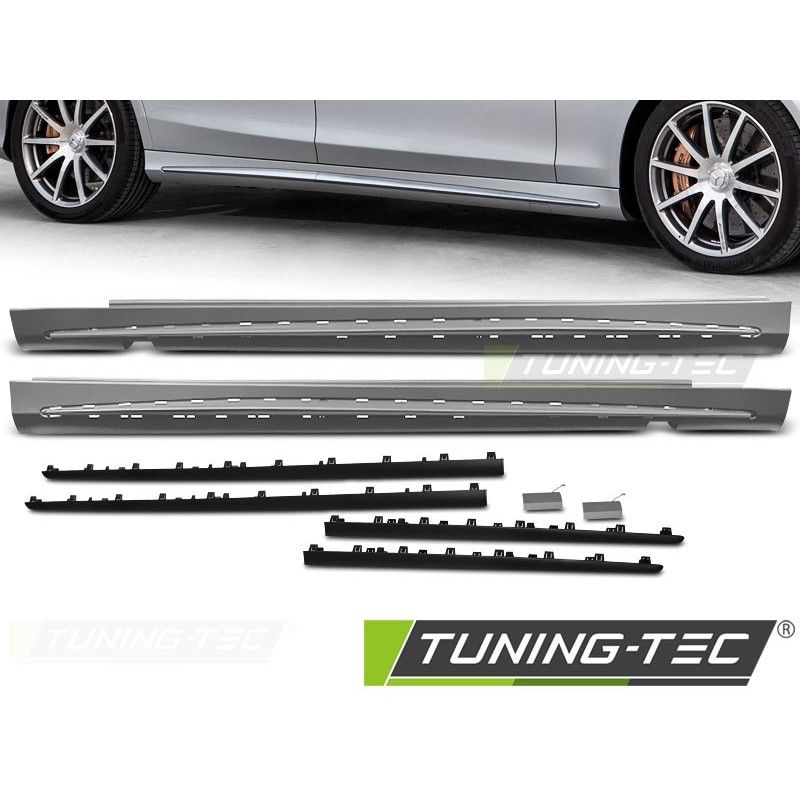 SIDE SKIRTS SPORT BLACK fits MERCEDES S-KLASA W222 13-18 LONG VERSION , Classe S W222 / C217 Coupé