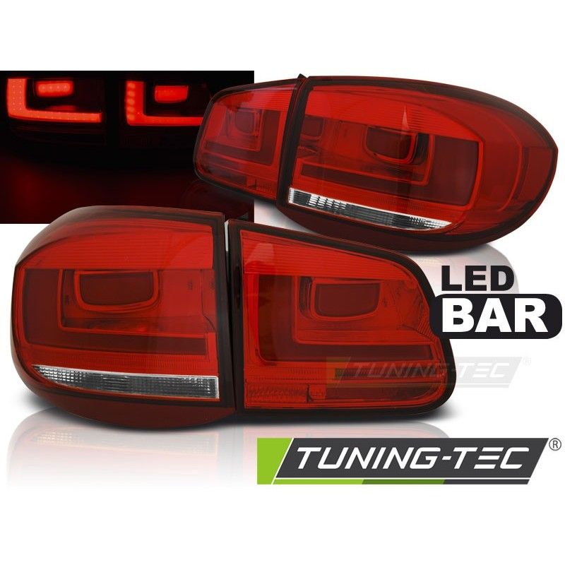 LED BAR TAIL LIGHTS RED WHIE fits VW TIGUAN 07-07.11 , Tiguan