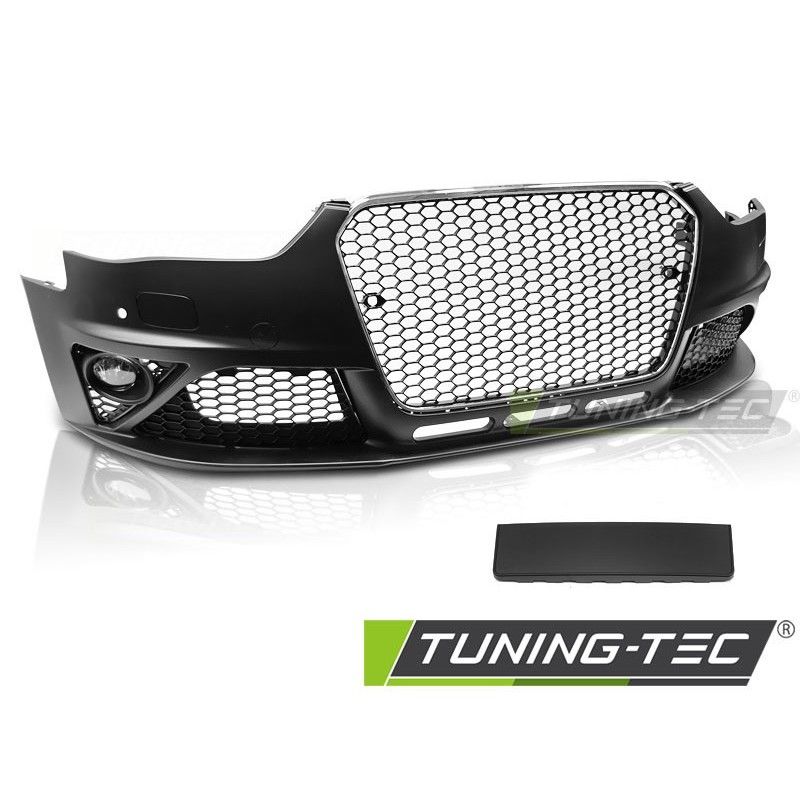 FRONT BUMPER SPORT CHROME BLACK PDC fits AUDI A4 B8 12-15, A4/S4 B8