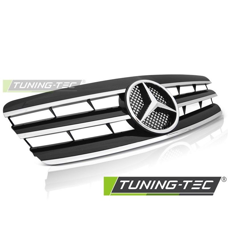 GRILLE SPORT BLACK CHROME fits MERCEDES W203 00-07, W203