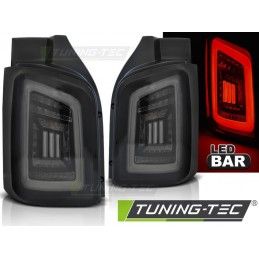 LED BAR TAIL LIGHTS SMOKE BLACK WHITE fits VW T5 04.03-09 / 10-15 TRANSPORTER, T5