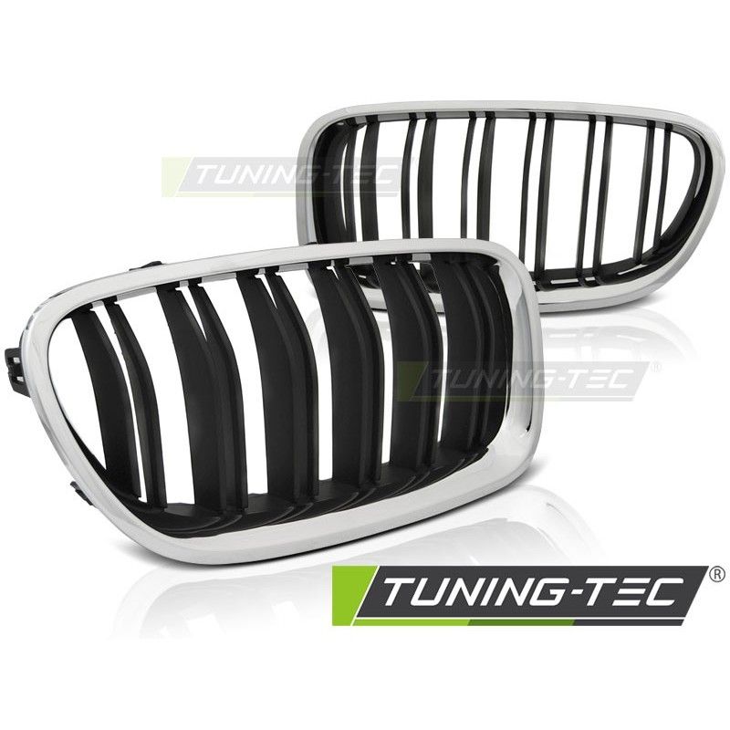 GRILLE CHROME BLACK SPORT LOOK fits BMW F10 / F11 10-16, Serie 5 F10/ F11