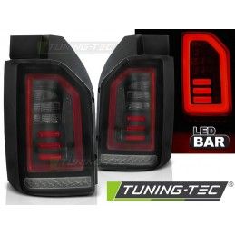 LED BAR TAIL LIGHTS SMOKE BLACK RED fits VW T6 15-19, T6
