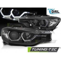 HEADLIGHTS ANGEL EYES LED DRL BLACK fits BMW F30/F31 10.11 - 05.15, Serie 3 F30/F31