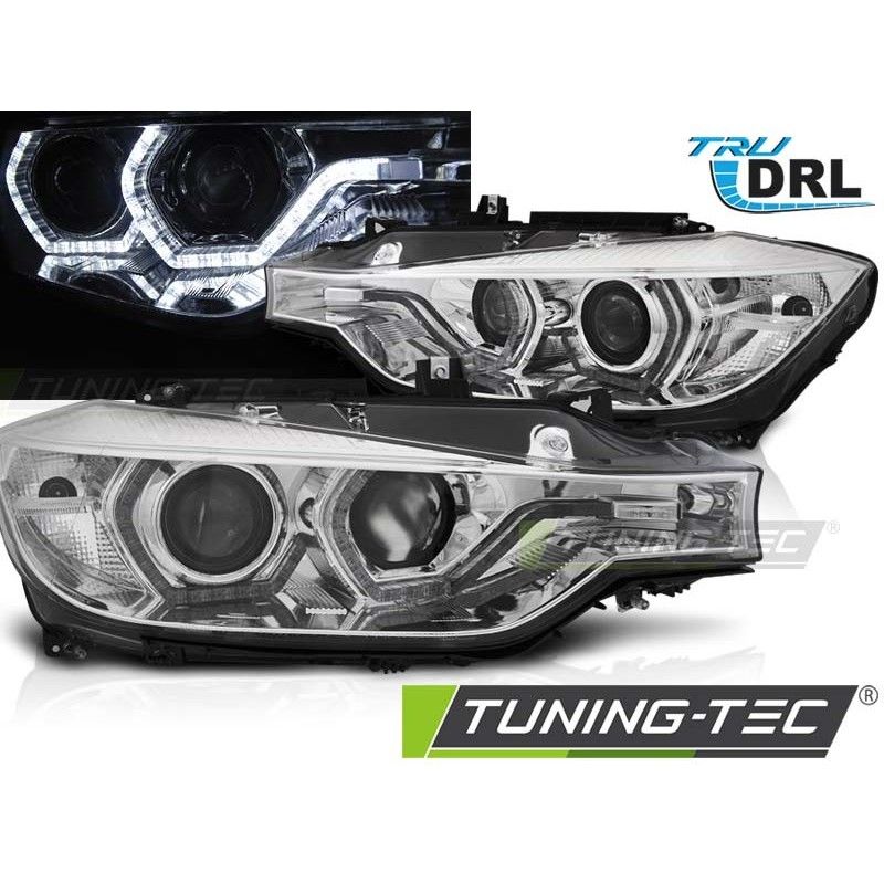 HEADLIGHTS ANGEL EYES LED DRL CHROME fits BMW F30/F31 10.11 - 05.15 , Serie 3 F30/F31