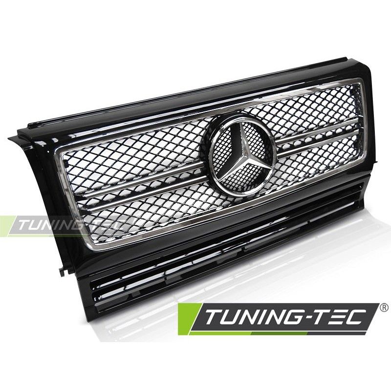 GRILLE SPORT BLACK CHROME fits MERCEDES W463 90-12, Classe G W463