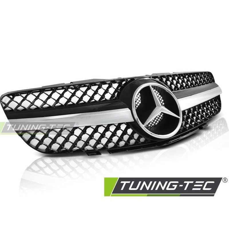 GRILLE SPORT BLACK CHROME fits MERCEDES SL R230 01-06, SL R230