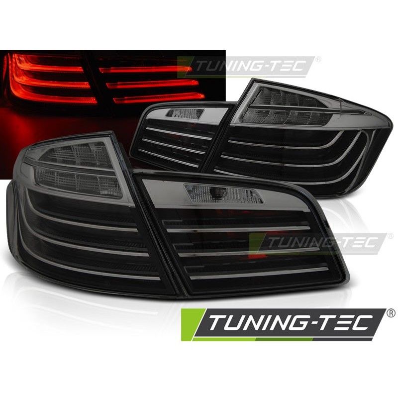 LED BAR TAIL LIGHTS BLACK SMOKE LCI LOOK fits BMW F10 10-07.13 , Eclairage Bmw