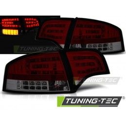 LED TAIL LIGHTS RED SMOKE fits AUDI A4 B7 11.04-03.08 SEDAN, A4 B7 04-08