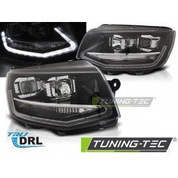 HEADLIGHTS TRUE DRL BLACK fits VW T6 15-19, T6