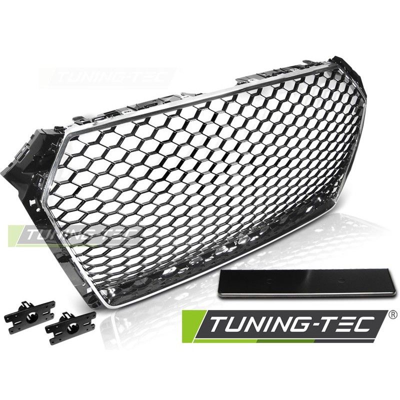 GRILLE SPORT CHROME BLACK fit AUDI A4 B9 15-19, A4 B9