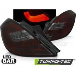 OPEL CORSA D 3D 04.06-14 RED SMOKE LED BAR, Corsa D