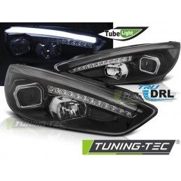 FORD FOCUS MK3 15-18 BLACK DRL LED, Focus III 2010+