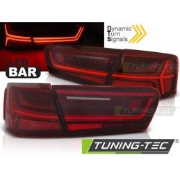 LED BAR TAIL LIGHTS RED WHITE SEQ fits AUDI A6 C7 11-14 LIMOUSINE, A6 4G C7 11-18