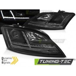 HEADLIGHTS LED BLACK SEQ fits AUDI TT 06-10 8J, Eclairage Audi
