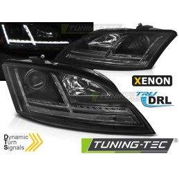 XENON HEADLIGHTS LED DRL BLACK SEQ fits AUDI TT 06-10 8J, Eclairage Audi