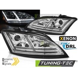 XENON HEADLIGHTS LED DRL CHROME SEQ fits AUDI TT 06-10 8J, Eclairage Audi