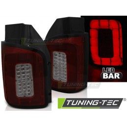 LED BAR TAIL LIGHTS RED SMOKE fits VW T6 15-19 TRANSPORTER, Eclairage Volkswagen