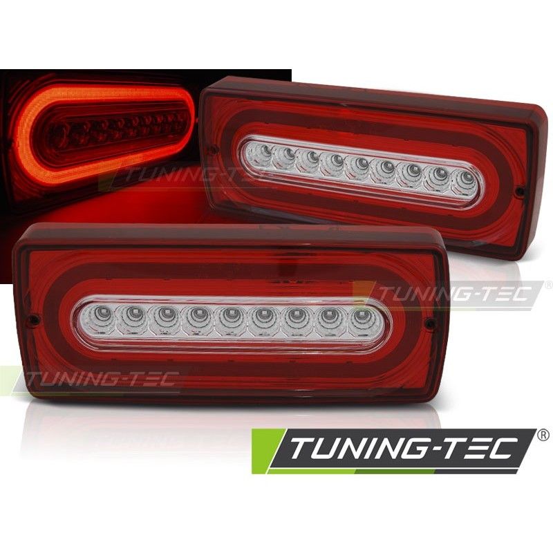 LED TAIL LIGHTS RED WHITE fits MERCEDES W463 G-KLASA 90-12, Eclairage Mercedes