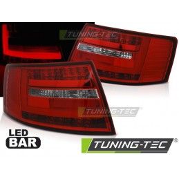 LED BAR TAIL LIGHTS RED WHIE fits AUDI A6 C6 SEDAN 04.04-08 6-PIN, Eclairage Audi