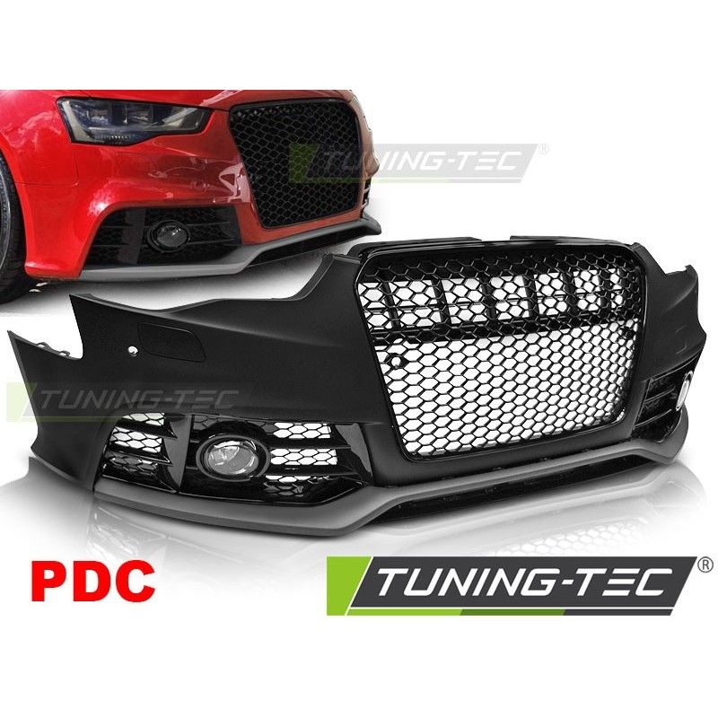 FRONT BUMPER SPORT BLACK PDC fits AUDI A5 11-16, KIT CARROSSERIE