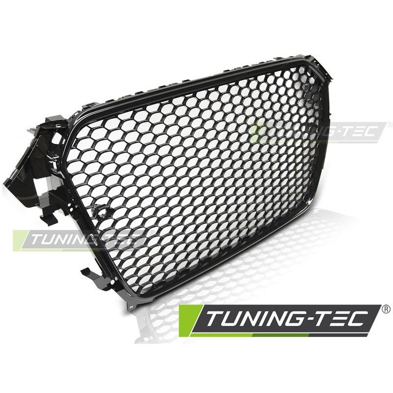 GRILLE SPORT GLOSSY FRAME BLACK PDC fits AUDI A4 B8 11.11-15, KIT CARROSSERIE