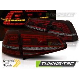 LED TAIL LIGHTS SPORT RED SMOKE SEQ fits VW GOLF 7 13-17, Eclairage Volkswagen