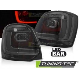 LED BAR TAIL LIGHTS SMOKE fits VW POLO 09-14, Eclairage Volkswagen