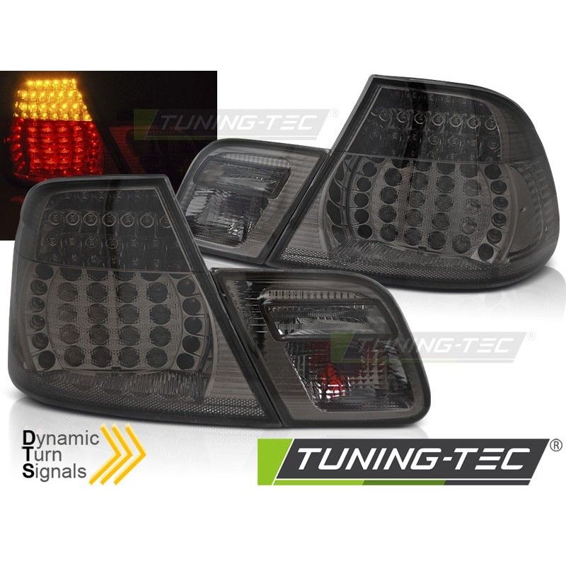 LED TAIL LIGHTS SMOKE SEQ fits BMW E46 04.99-03.03 COUPE, Eclairage Bmw