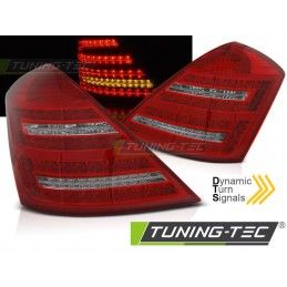 LED TAIL LIGHTS RED WHITE SEQ fits MERCEDES W221 S-KLASA 05-09, Eclairage Mercedes