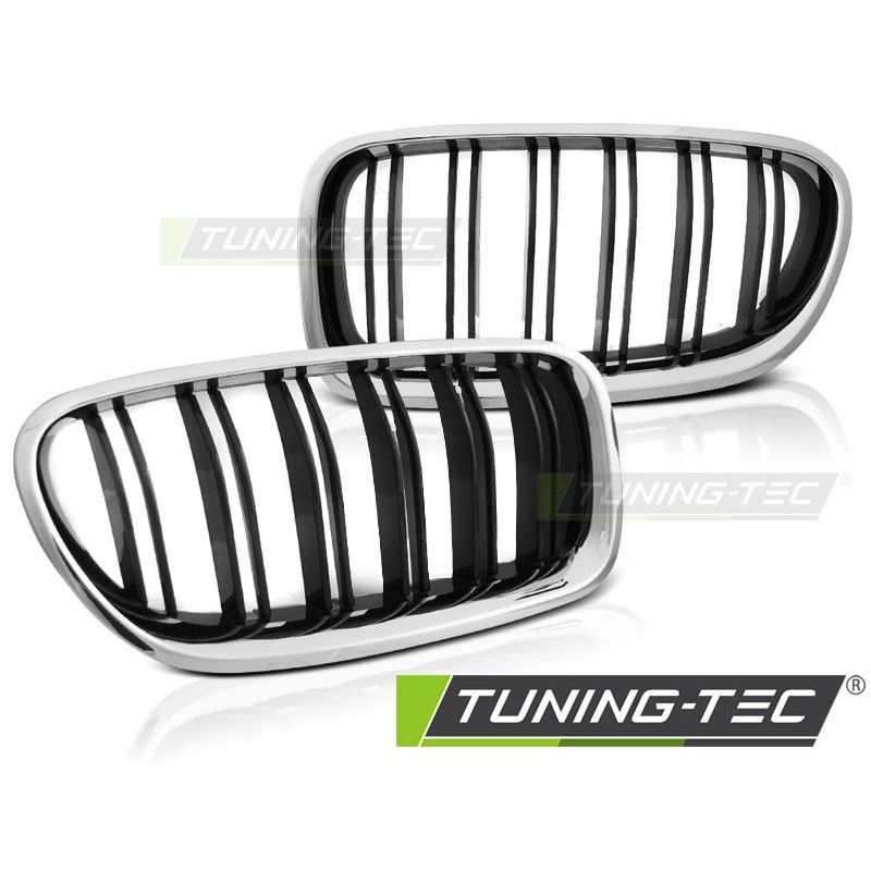 GRILLE CHROME GLOSSY BLACK SPORT LOOK fits BMW F10 / F11 10-16 , KIT CARROSSERIE