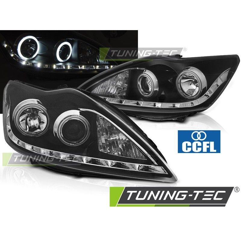 FORD FOCUS II 02.08-10 ANGEL EYES CCFL BLACK, Eclairage Ford