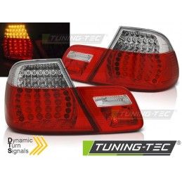 LED TAIL LIGHTS RED WHITE SEQ fits BMW E46 04.99-03.03 COUPE, Eclairage Bmw