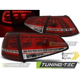 LED TAIL LIGHTS SPORT RED WHITE SEQ fits VW GOLF 7 13-17, Eclairage Volkswagen