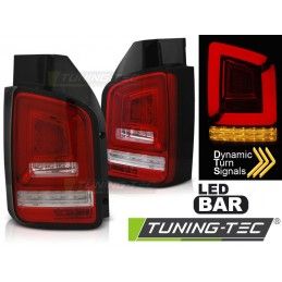 LED BAR TAIL LIGHTS RED WHIE SEQ fits VW T5 04.03-09, Eclairage Volkswagen