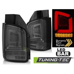 LED BAR TAIL LIGHTS SMOKE SEQ fits VW T5 04.03-09, Eclairage Volkswagen