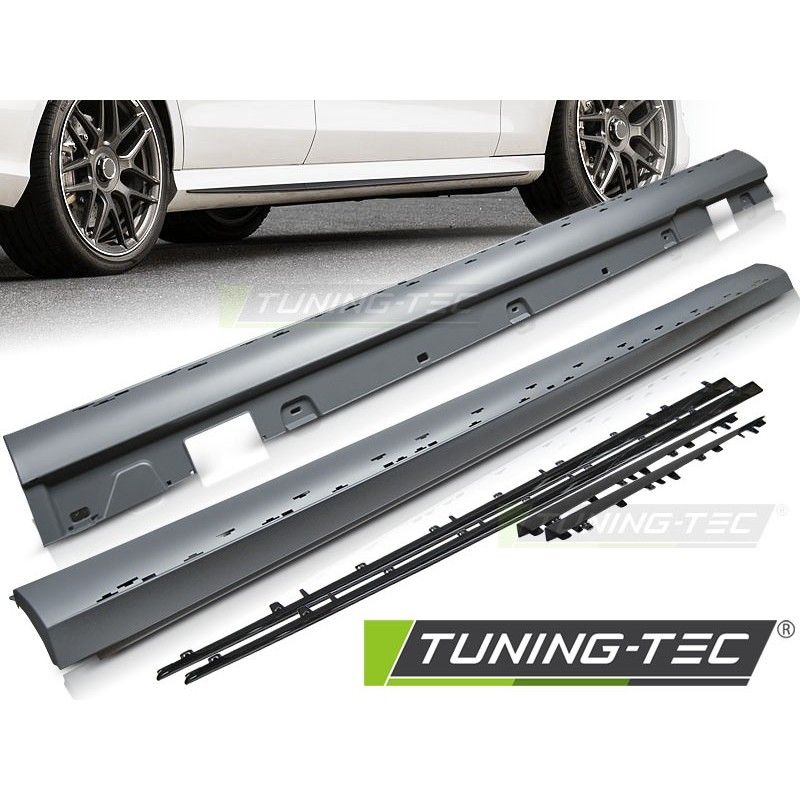 SIDE SKIRTS SPORT GLOSSY BLACK fits W213 16-23, W213