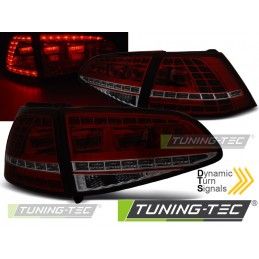 LED TAIL LIGHTS SPORT RED SMOKE SEQ fits VW GOLF 7 13-17, Eclairage Volkswagen
