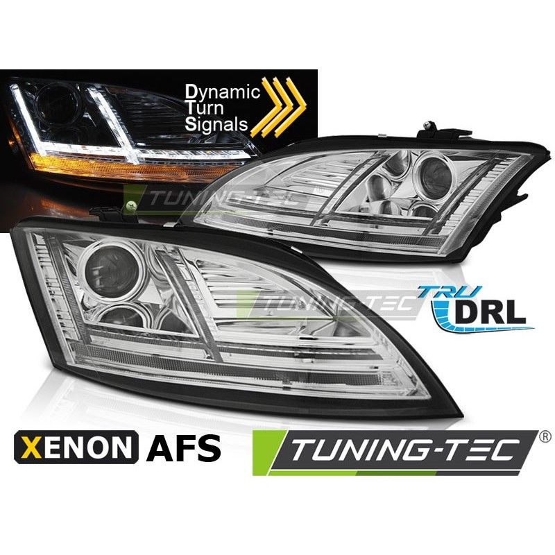XENON HEADLIGHTS LED DRL CHROME SEQ fits AUDI TT 10-14 8Jwith AFS, Eclairage Audi