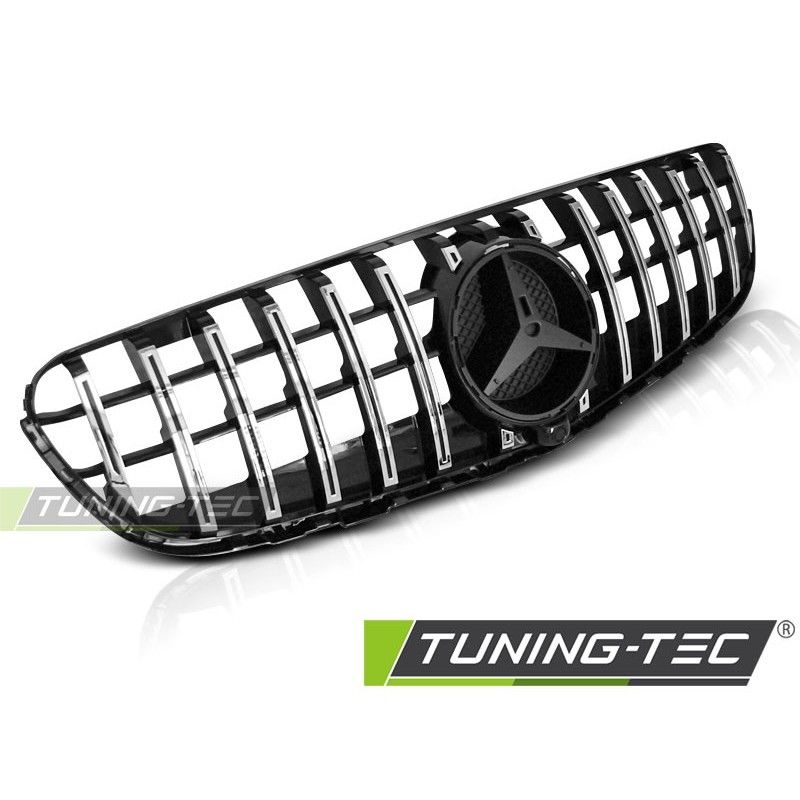 GRILLE SPORT GLOSSY BLACK CHROME fits MERCEDES GLC W253 15-18, MERCEDES