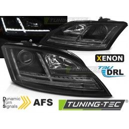 XENON HEADLIGHTS LED DRL BLACK SEQ fits AUDI TT 06-10 8J with AFS, Eclairage Audi